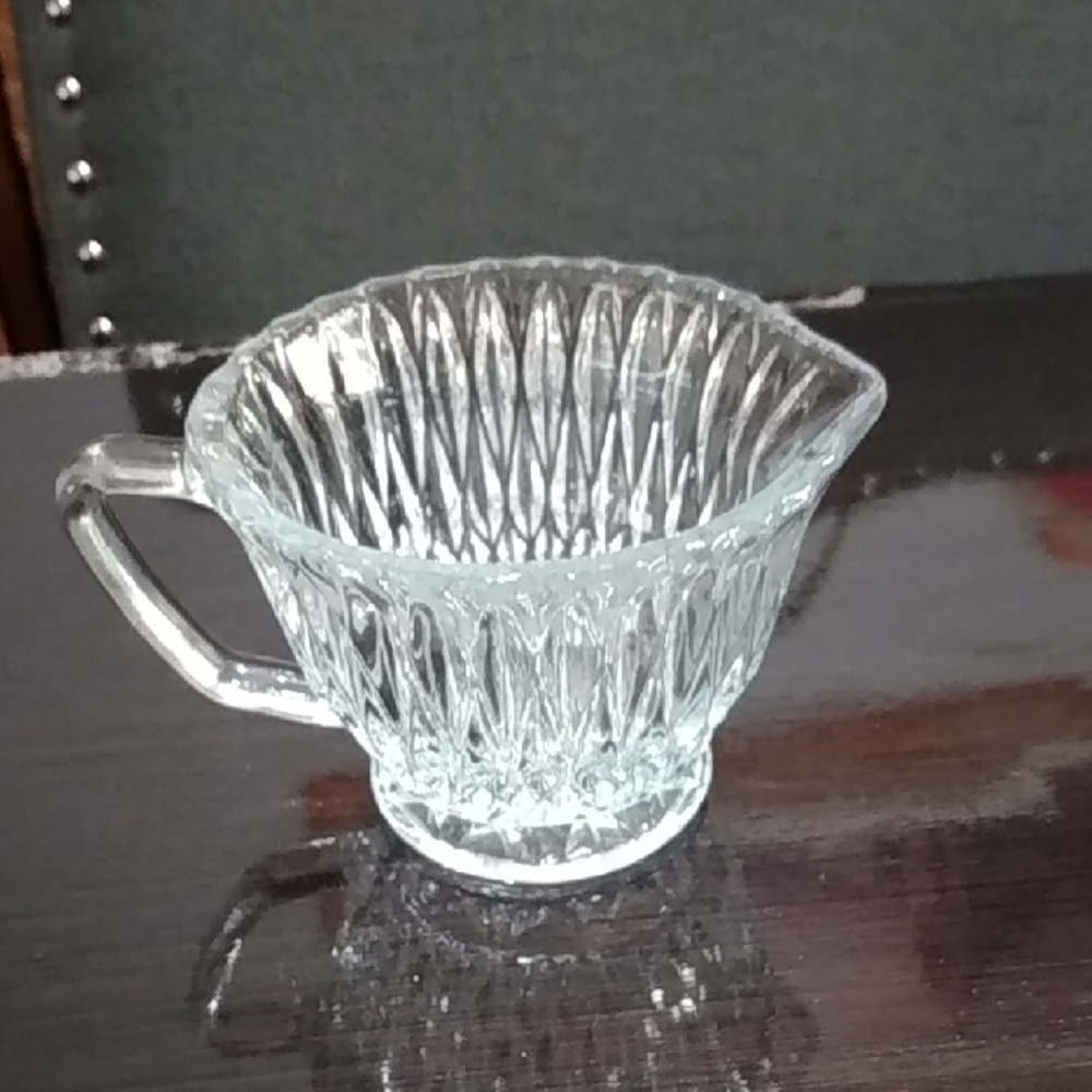 Clear Glass Creamer Great For Coffee And Tea Time